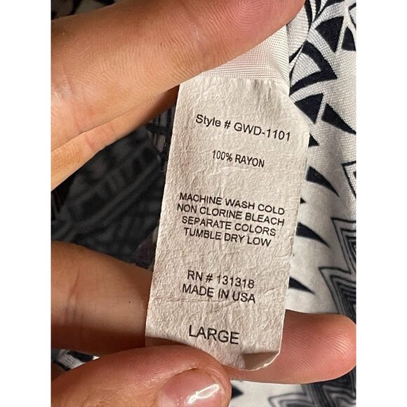 pink angel love sleeveless shirt black white geometric ruffle junior large READ - Picture 9 of 9